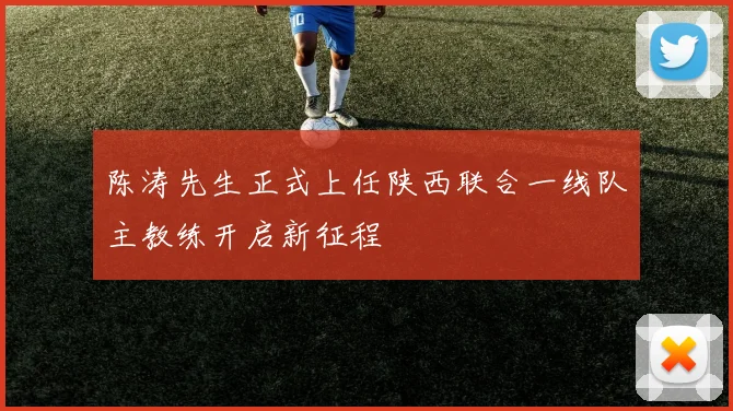 陈涛先生正式上任陕西联合一线队主教练开启新征程